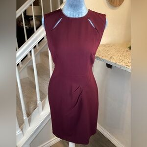 Sophie Theallet for The Limited Burgandy Sheath Size 2